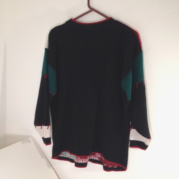 Vintage JJ Browne Christmas Holiday Sweater Not so Ugly Size Large NICE USA Made - Picture 2 of 11